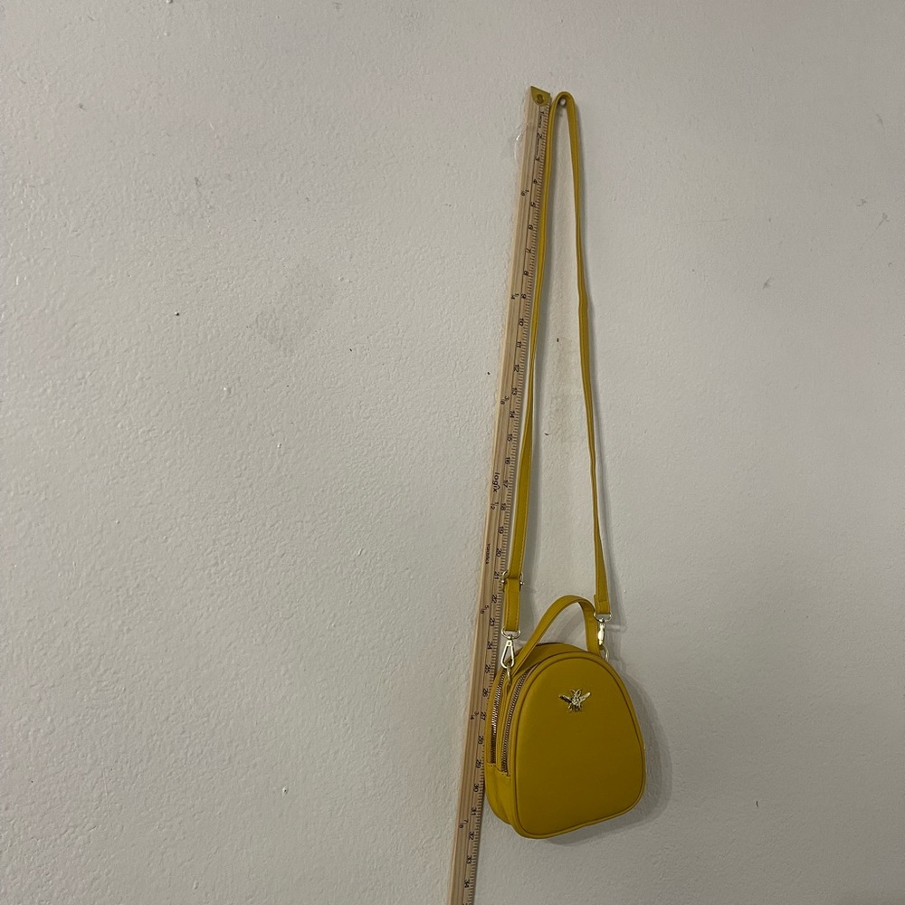 ALUDA  PIJU Yellow Mini Bag with strap crossbody - Picture 8 of 12